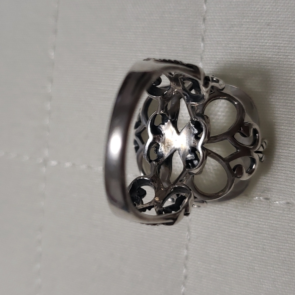 Silpada Filigree  Crystal Sterling Ring - Picture 6 of 13